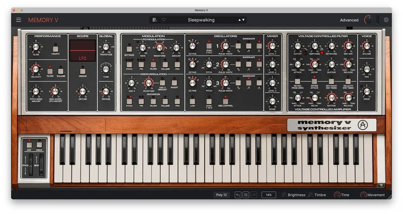 Memory V recreates the Memorymoog without the massive headaches or price tag