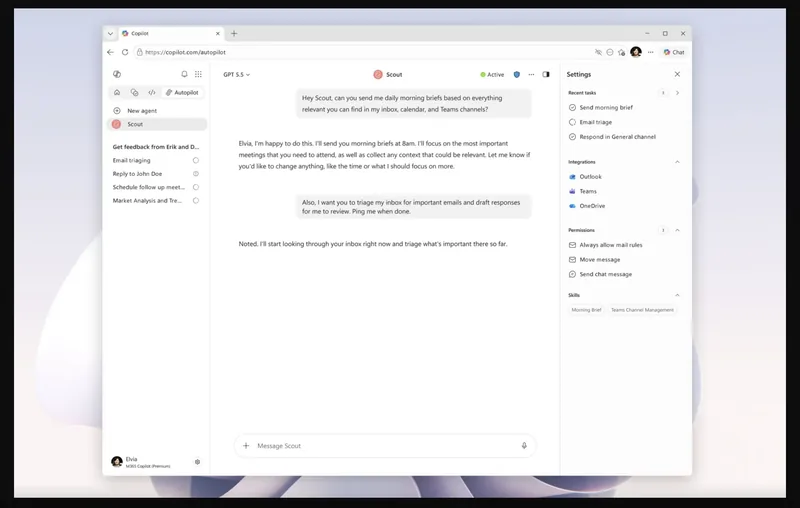 Microsoft Scout is a new AI personal assistant built on OpenClaw
